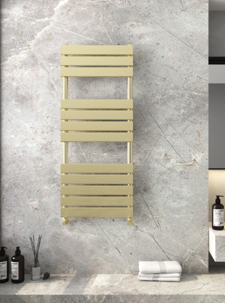 Modena Designer Towel Radiator Brushed Brass